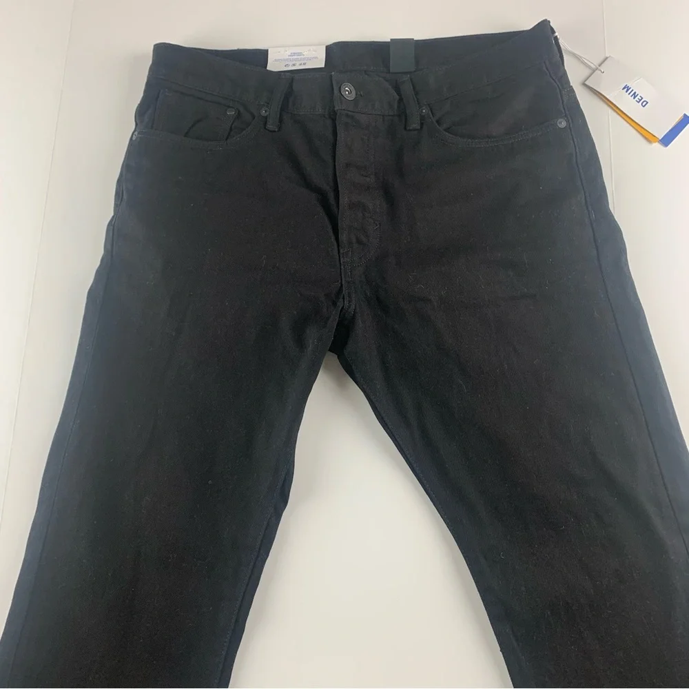 H&M NWT straight fit denim black jeans - Picture 4 of 4